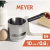 Meyer Nickel Free Stainless Steel Mini Pot | Milk Pan | Tea Pan Stainless Steel | Milk Pan Induction Base | Chai Pan | Small Saucepan | Milk Boiling Vessel | Saucepan with Handle, 10cm, Grey